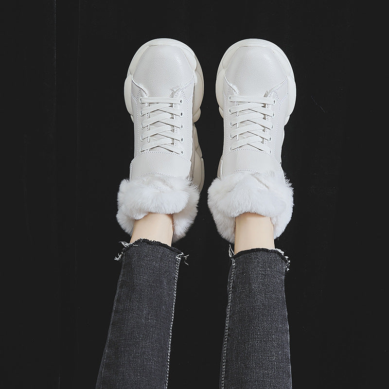 Warm winter boots high boots with plush