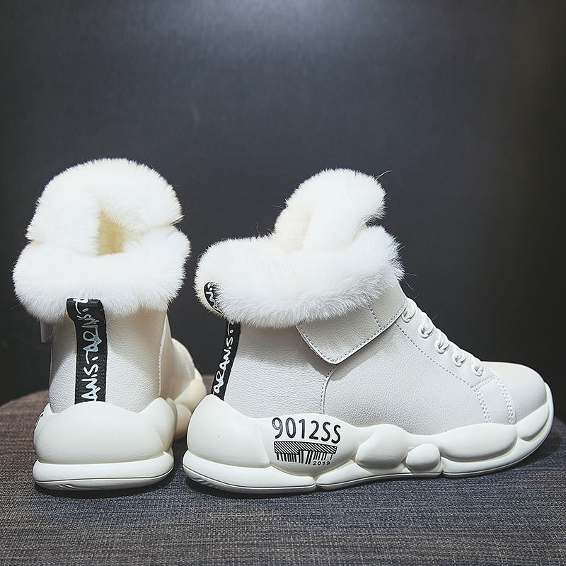 Warm winter boots high boots with plush