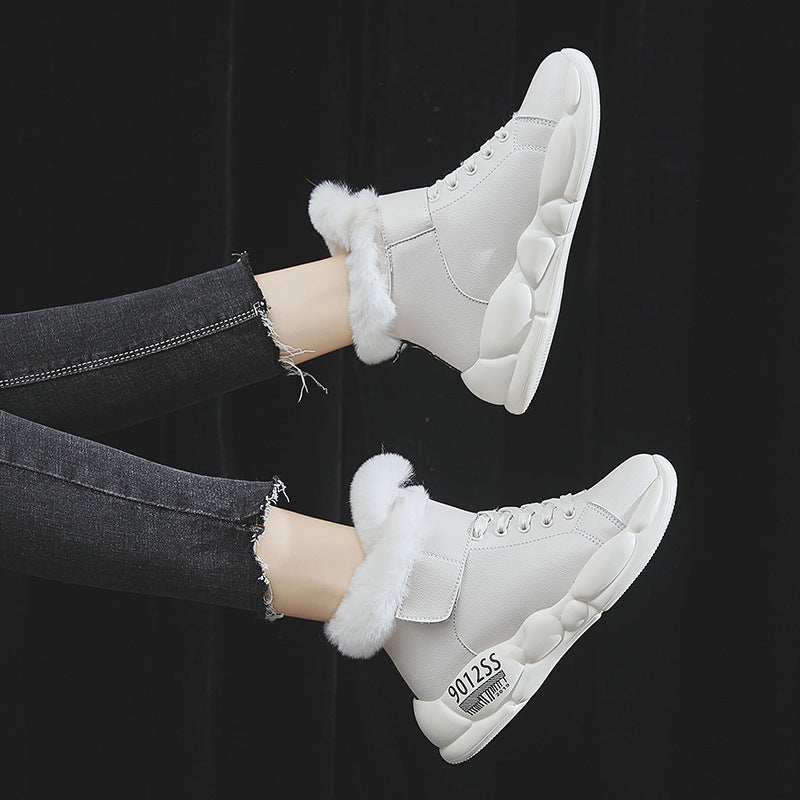 Warm winter boots high boots with plush