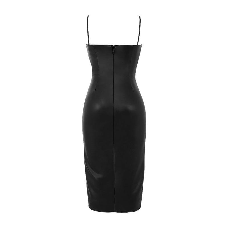 European And American PU Leather Drape Strap Wrap Buttocks