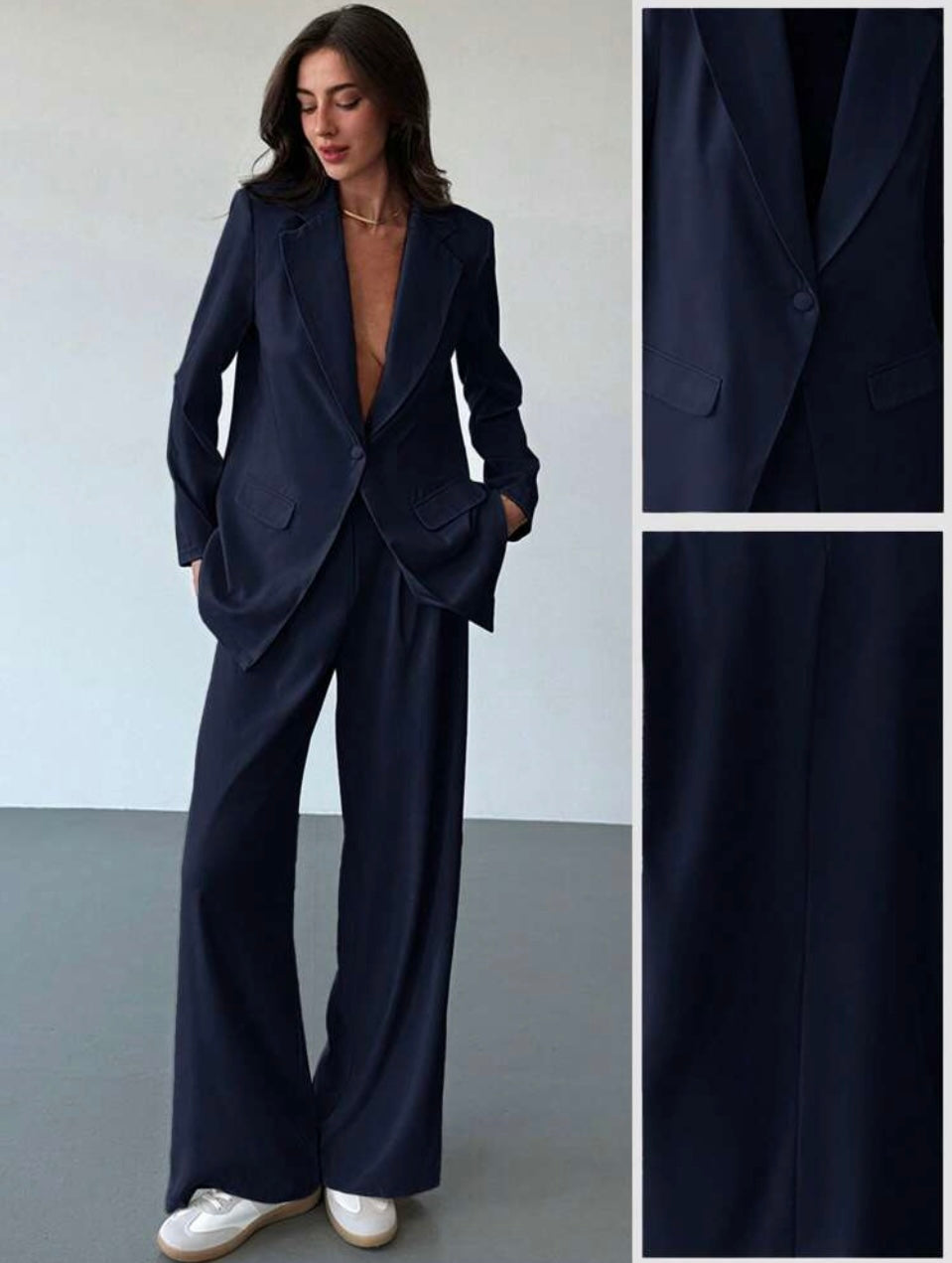 Elegant Blazer and Pants Set - Effortless Elegance