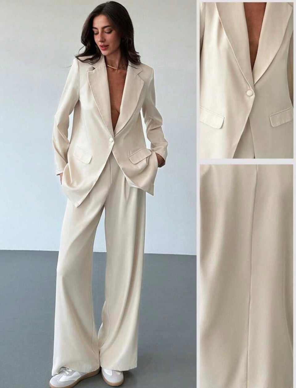 Elegant Blazer and Pants Set - Effortless Elegance