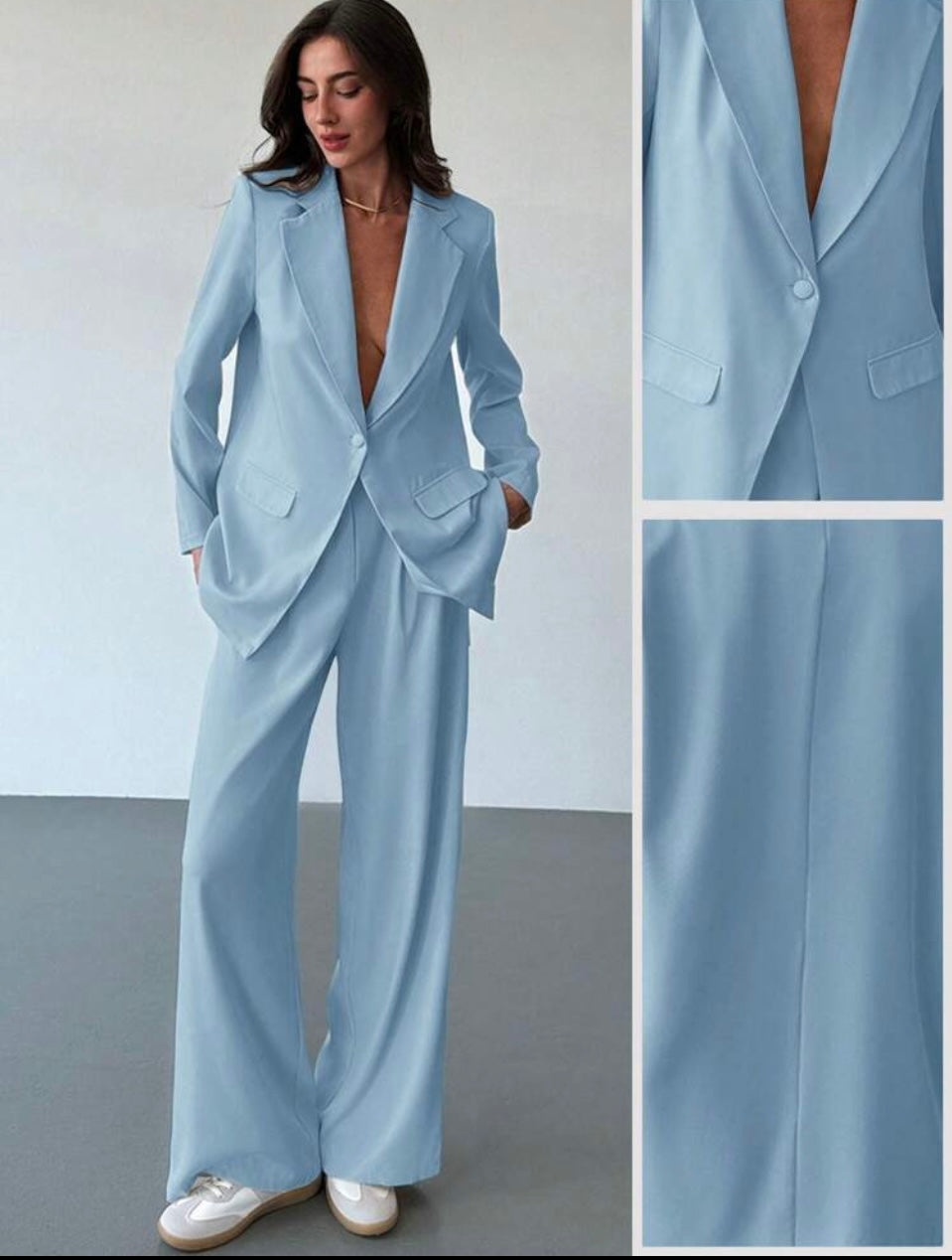 Elegant Blazer and Pants Set - Effortless Elegance