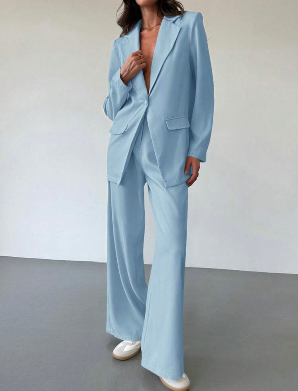 Elegant Blazer and Pants Set - Effortless Elegance