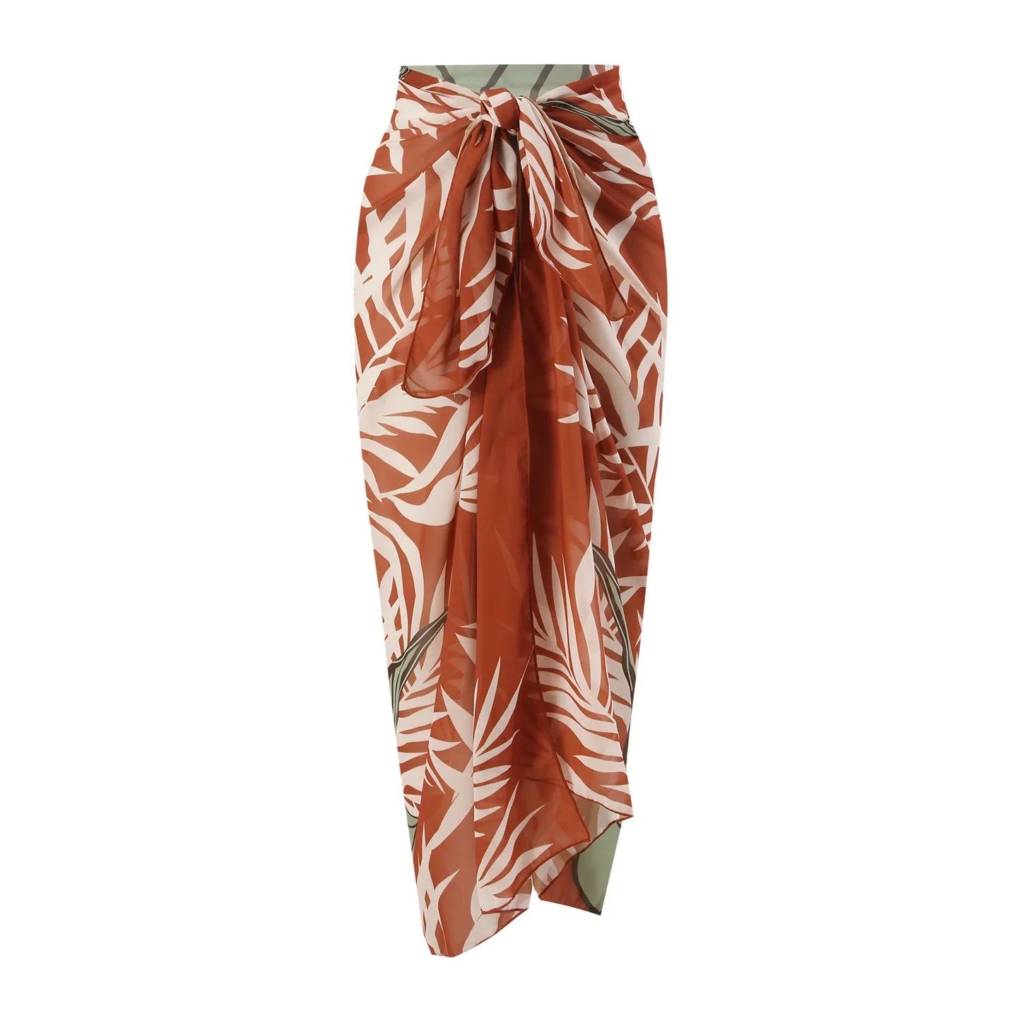2025 Three-Piece Bikini Swimsuit Feminine Bikini Split Chiffon Long Skirt Swimsuit Set