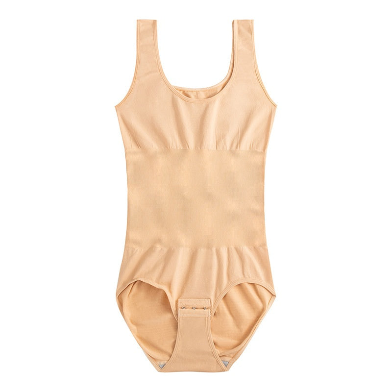 One-piece seamless corset bodysuit