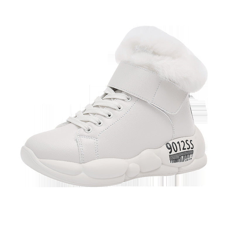 Warm winter boots high boots with plush